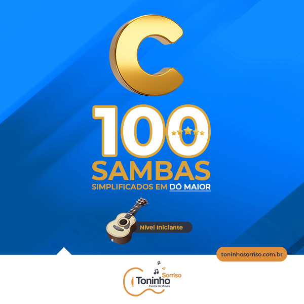 Apostila Cavaquinho - 100 Sambas em Dó Maior Simplificadas