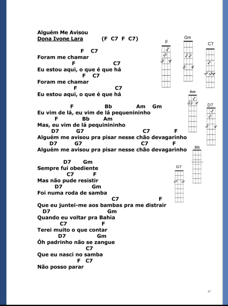 4 Músicas Fáceis Com 4 Acordes No Cavaquinho, PDF